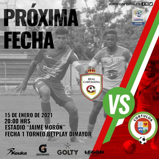 Hoy juega el Real Cartagena el primer partido del Torneo con el subcampeón Cortuluá