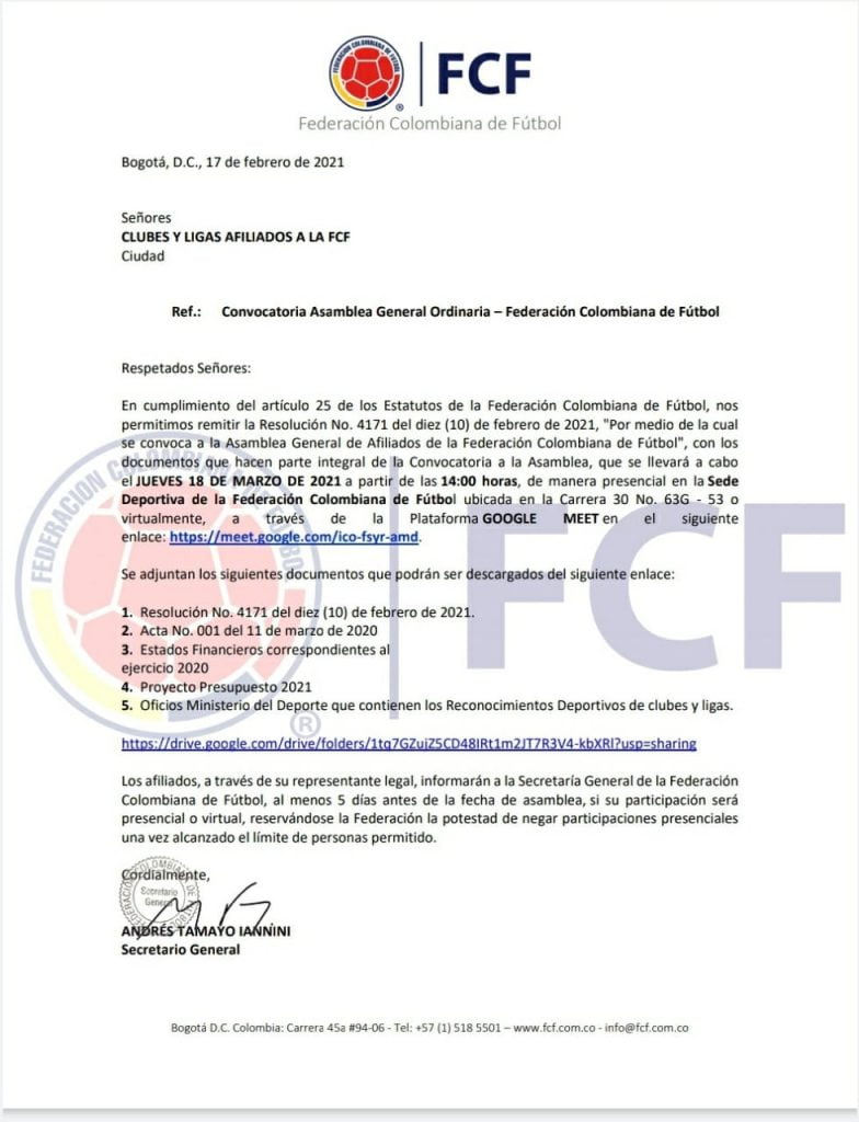 Fuerte critica de ACOLFUTPRO A FCF que tuvo utilidades por $"22.634.361.098 pero no hay plata para las futbolistas