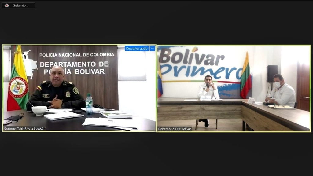 Gobernador Vicente Blel instaló el segundo Puesto de Mando Unificado de Bolívar en 2021.