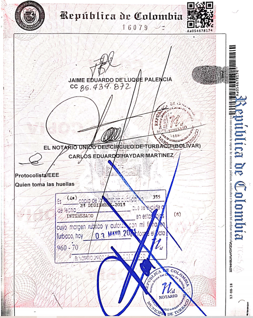 Un certificado de hacienda de abril del presente año 2021 dice que el predio Cachenche debe todos los impuestos desde el año 2013 hasta hoy y la deuda asciende a $1.665 millones.