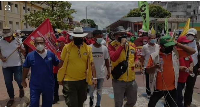 Paro Nacional en Cartagena con marchas y manifestaciones por la paz: contra el maltrato y la violencia a las mujeres