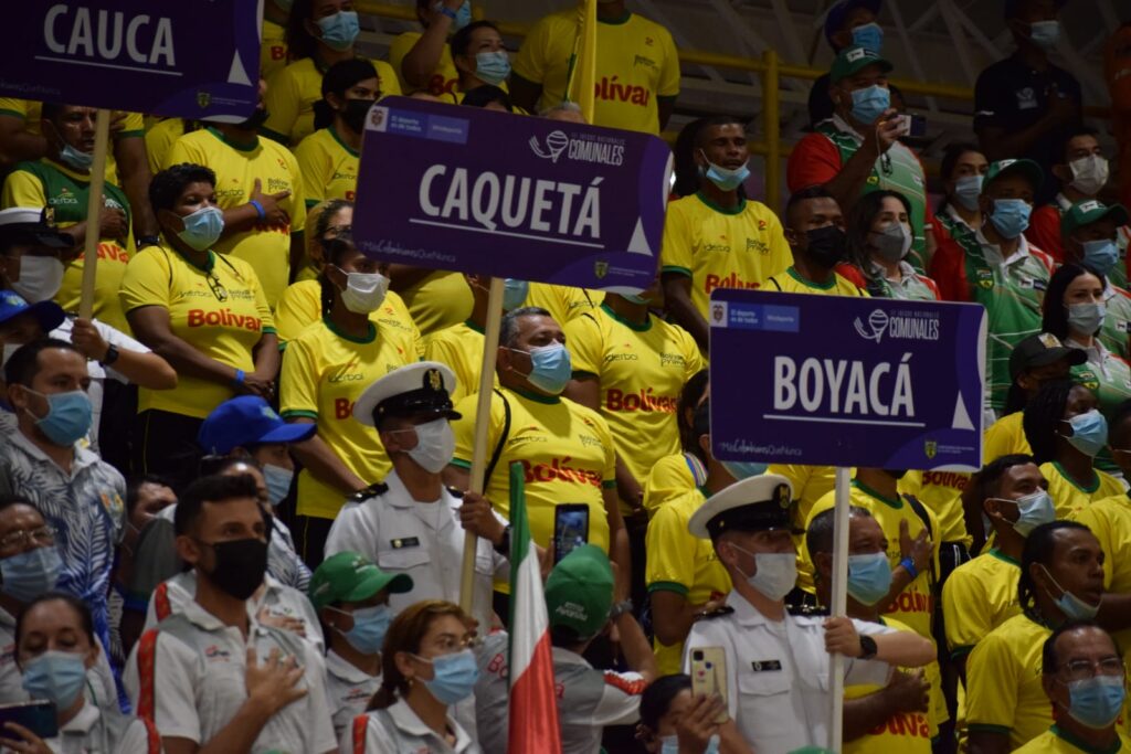 Cartagena inauguró los III Juegos Nacionales Deportivos y Recreativos Comunales 2021 en el Coliseo Bernardo Caraballo