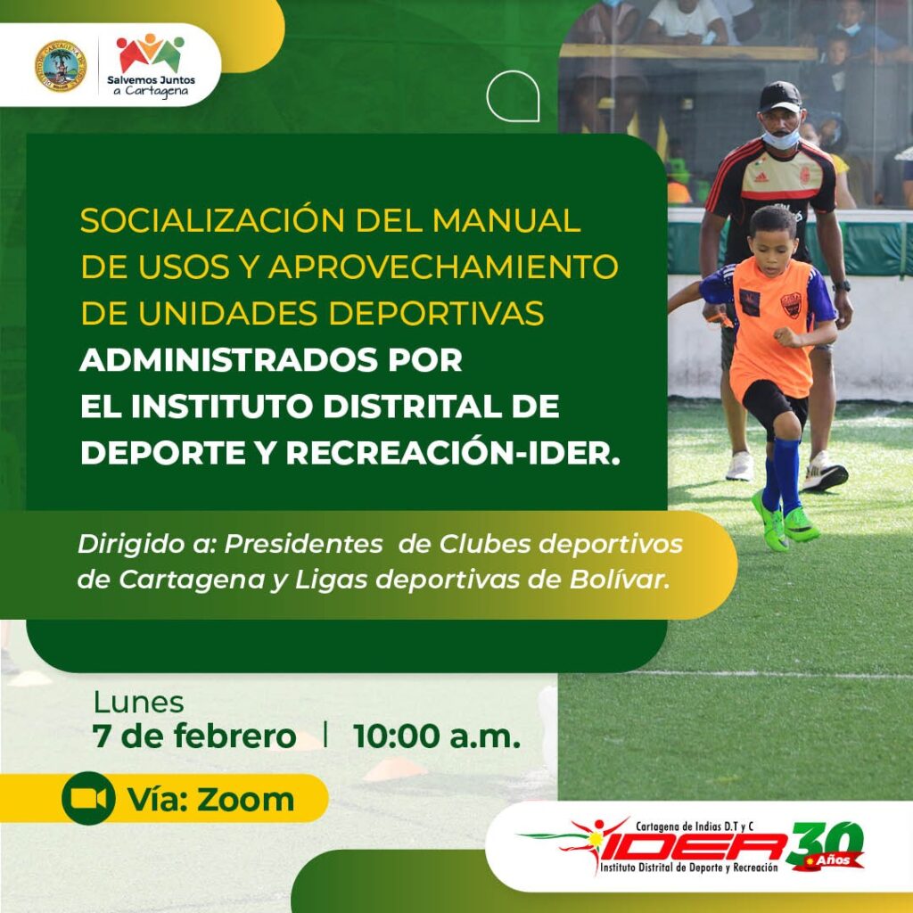 Ider formaliza la entrada en vigencia del manual de uso y aprovechamiento de escenarios deportivos.