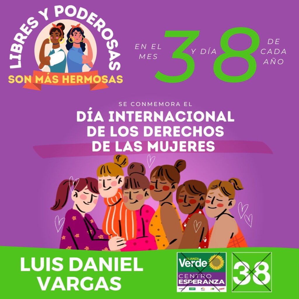 "Me comprometo a velar para que se cumplan y haré control político a los recursos dirigidos a los programas de las mujeres" Luis Daniel Vargas