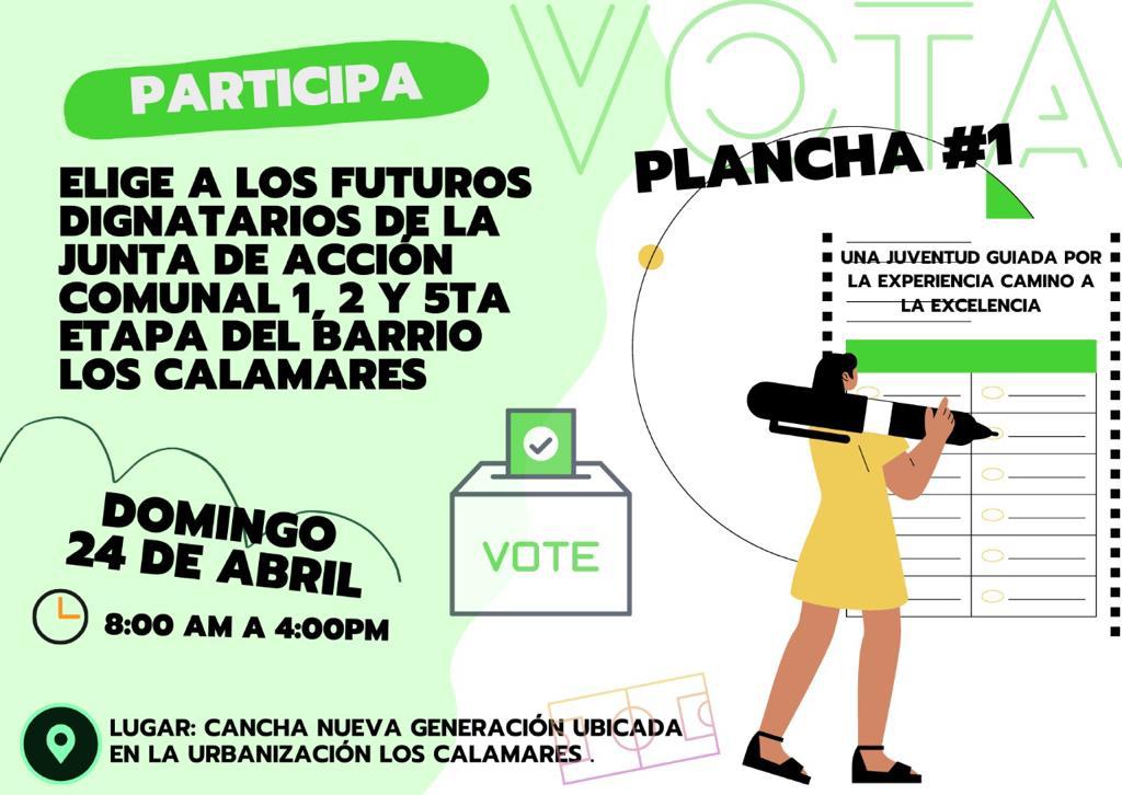 Juan Jose Jimenez aspirante a la presidencia en la plancha No 1 del barrio Calamares de las etapas 1, 2 y 5 hace invitación a los residentes: