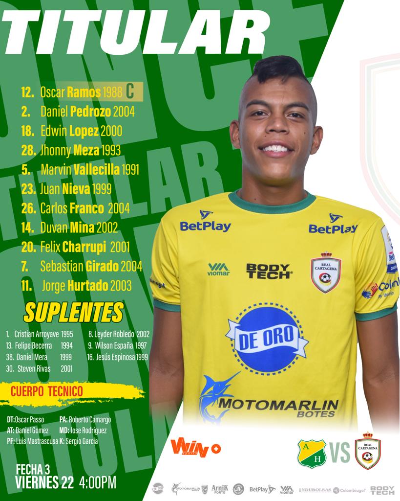Real Cartagena visita al Huila 