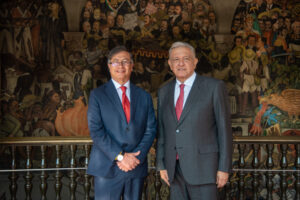 Presidente Gustavo Petro Y andrés López Obrador de México 