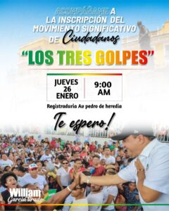 Candidaturas y pre para la Alcaldía de Cartagena a toda marcha: William Garcia Tirado se inscribe hoy jueves