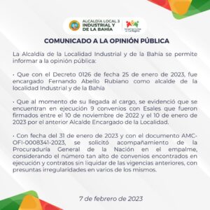s completamente falsa y calumniosa. Igualmente, rechazamos su reiterativa conducta de engañar a la ciudadanía con falsas afirmaciones.