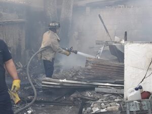 Incendios en los barrios de la heroica