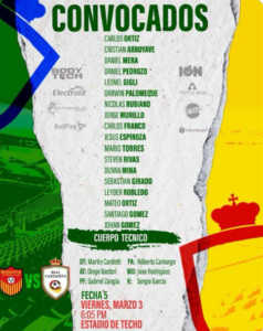 Nóminas definidas del Bogotá FC. y el Real Cartagena en Metropolitano de Techo