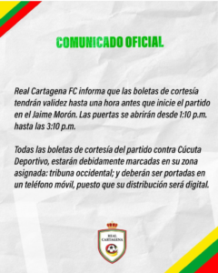 Boletas de cortesía 