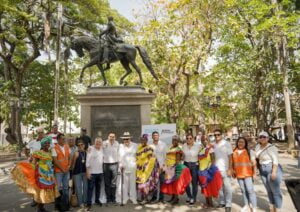 El gobernador Vicente Blel firmó acta de inicio de obras en el emblemático Parque Bolívar, en el Centro Histórico de Cartagena