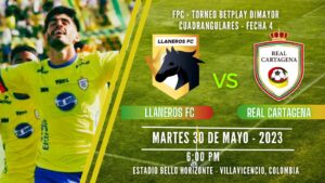 ¡Atentos, hoy juega Real Cartagena!. el partido es en el Bello Horizonte" El Rey Pelé" de Villavicencio