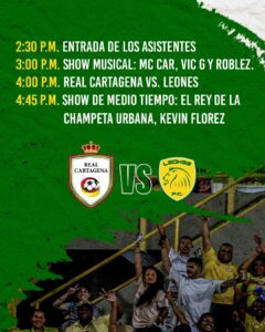 El resto de la fecha se cumplirá el sábado a las 4:00 p.m en su totalidad con los juegos Boca Juniors de Cali vs. Deportes Quindío, en Cali; Real Santander vs. Valledupar (4:00 p.m.), en Piedecuesta; Real Cartagena vs. Leones, en la capital de Bolívar; Fortaleza vs. Atlético, en Chía, Cundinamarca; Cúcuta Deportivo vs. Llaneros, en la capital nortesantandereana; Tigres vs. Patriotas Boyacá, en Bogotá; y Cortuluá vs. Bogotá, en Yumbo, Valle del Cauca.