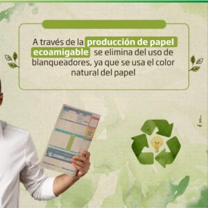 Surtigas emite facturas con papel eco-amigable hecho con fibra de caña de azúcar