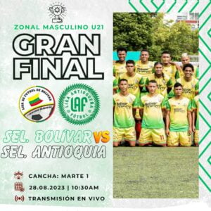 Bolívar va hoy por el título ante Antioquía en la Final Nacional de Fútbol Sub-21