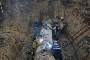 Después de la 07 de la noche, las obras en Aguas de Cartagena tenía un avance cercano al 70% 