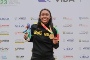 María Fernanda Timms le da oro a Bolivar en patinaje