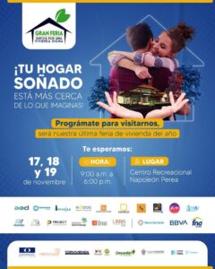Hay feria de Corvivienda “Juntos Por Una Vivienda Digna” en alianza con Camacol y Comfamiliar