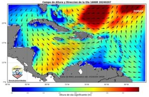 Para las próximas 72 horas, Dimar recomienda a navegantes extremar las medidas de seguridad por aumenten de intensidad de vientos de hasta 35 nudos