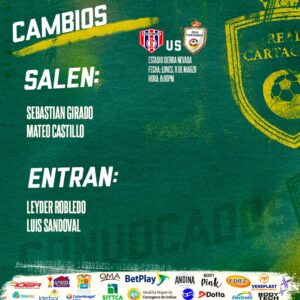 El chino Sandoval listo para debutar hoy en el Real Cartagena en el Sierra Nevada en Santa Marta ante el Unión