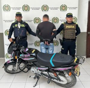 Policia Nacional recuperó 4 motos robadas y 4 fueron los capturados 
