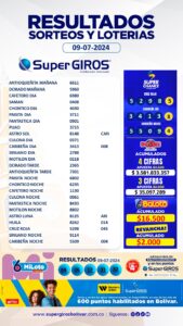 🤩💰Un nuevo día cargado de millones para ti. Te presentamos los resultados de nuestras apuestas del 9 de julio🤑. Consúltalos diariamente en➡️ https://supergirosbolivar.com.co/apuestas