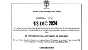 Decreto 1486​, expedido por el Ministerio de Hacienda
