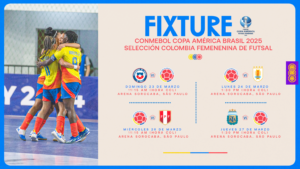 Viajó la Selección Colombia Femenina de Mayores de Futsala para la Copa América de Brasil