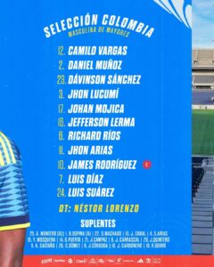 Luis Díaz lidera el ataque colombiano en el amistoso frente a Croacia.