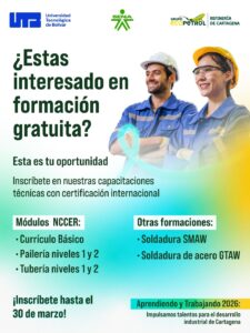 Jóvenes cartageneros reciben formación técnica especializada con estándares internacionales reconocidos globalmente.