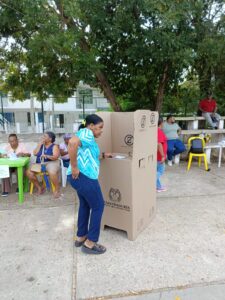 Domingo electoral en el barrio Los Calamares