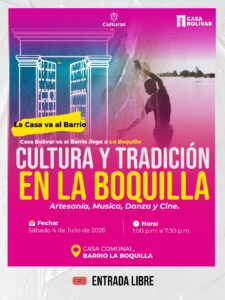 Arte y tradición se disfrutan en La Boquilla junto a Casa Bolívar