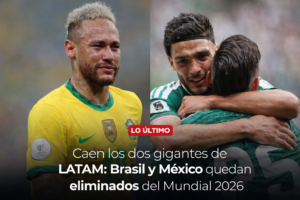 Con Brasil y México fuera, el Mundial 2026 pierde a dos gigantes: el pentacampeón y el anfitrión.